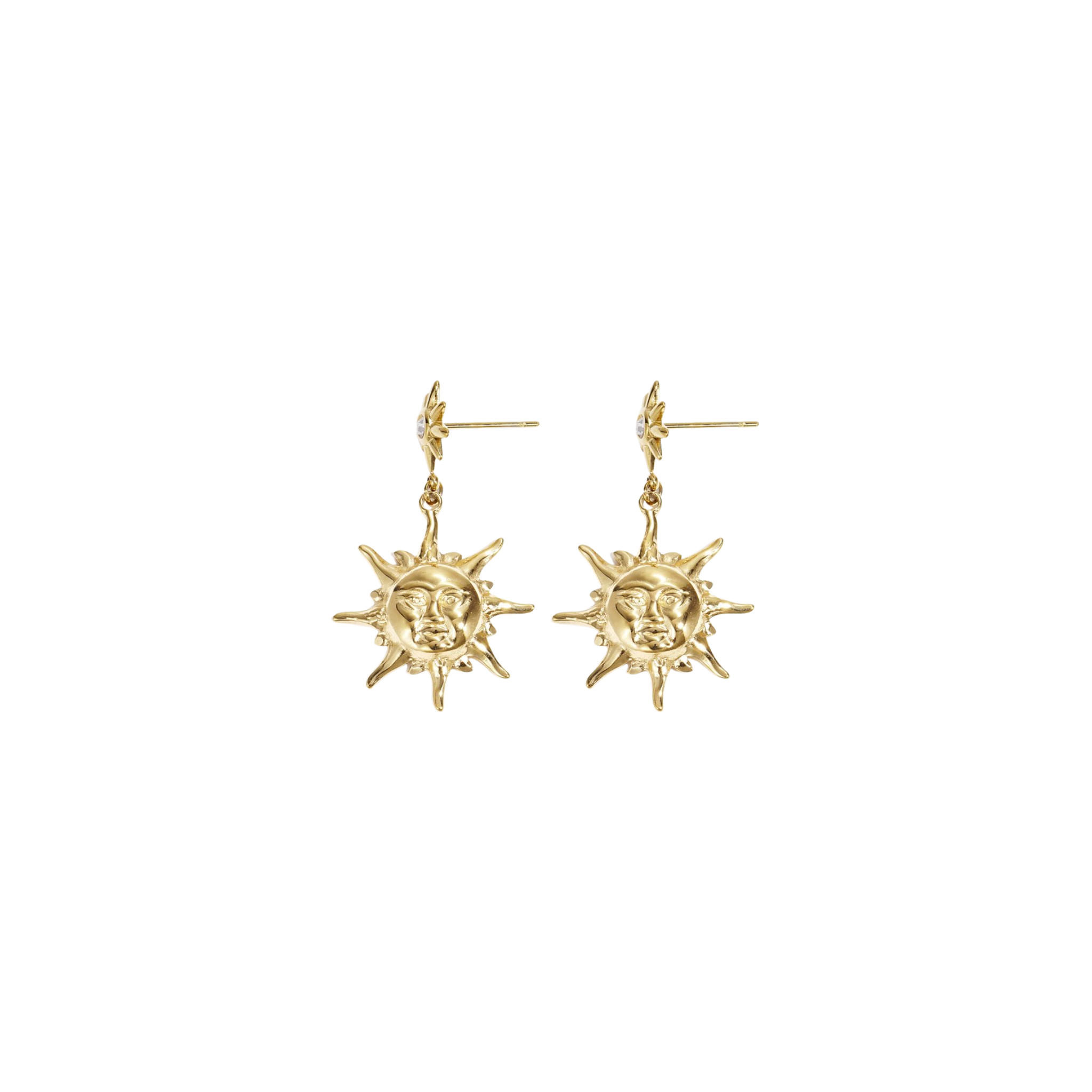 Oorbellen | Sparkly sun | Goud