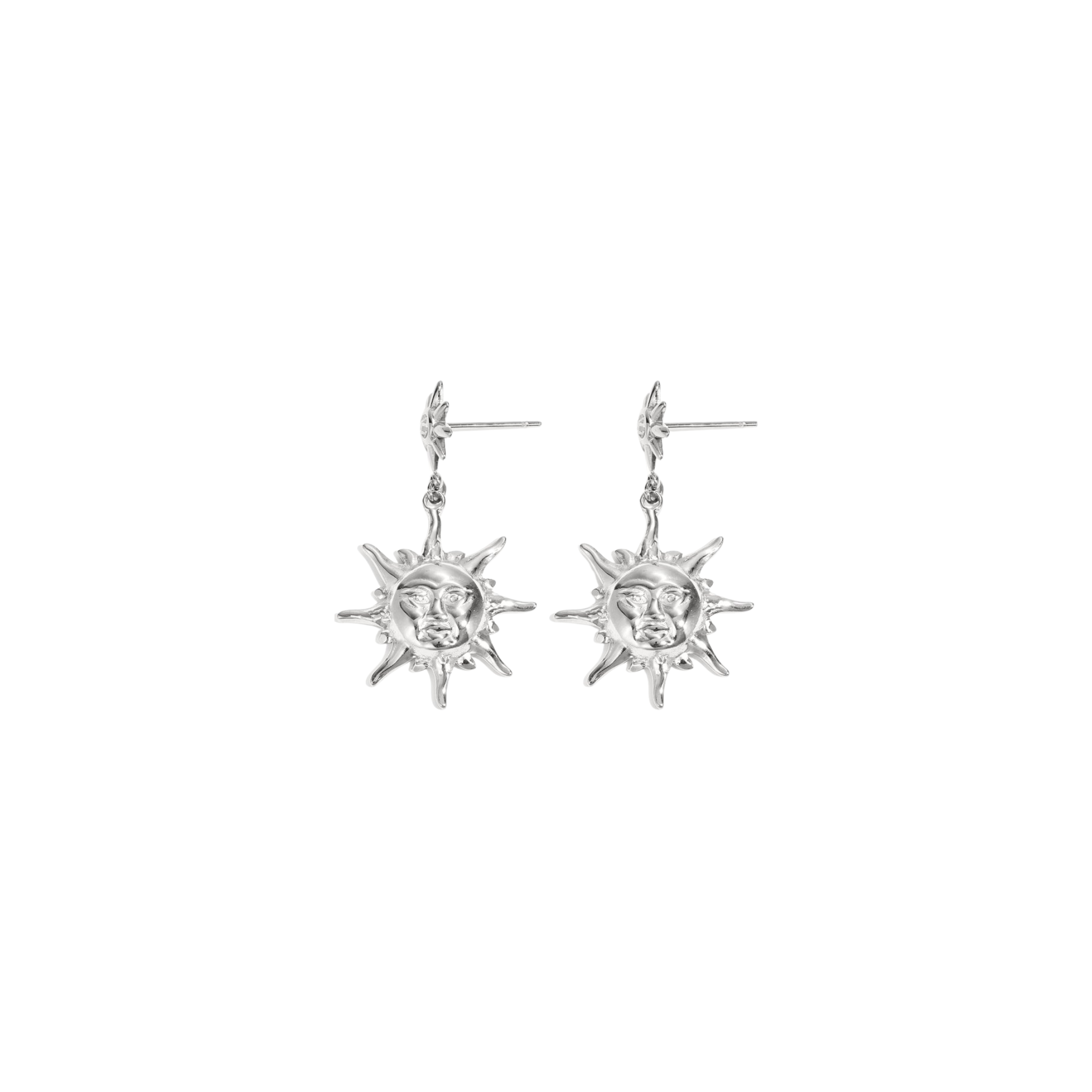 Oorbellen | Sparkly sun | Zilver