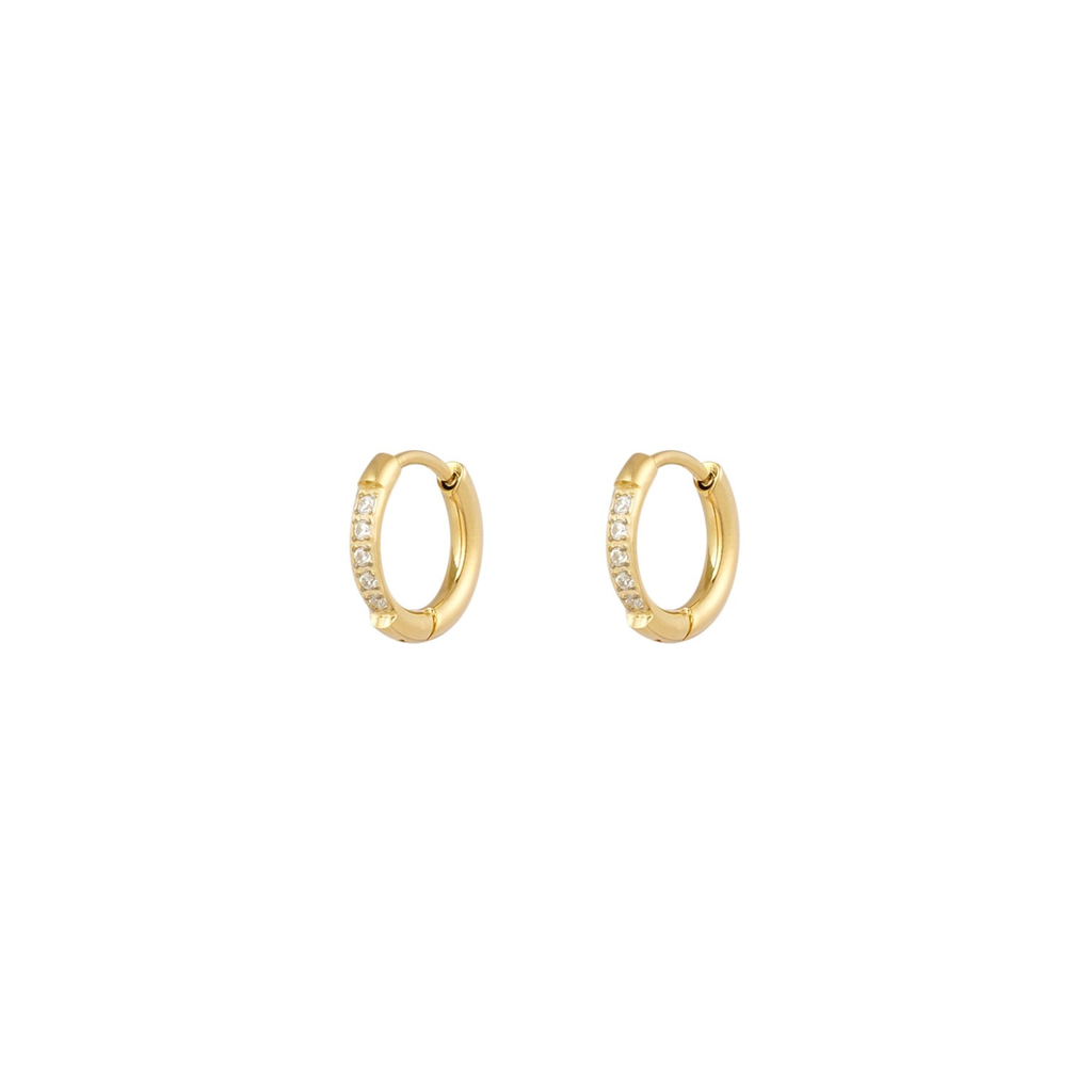 Oorbellen | Strass | Goud