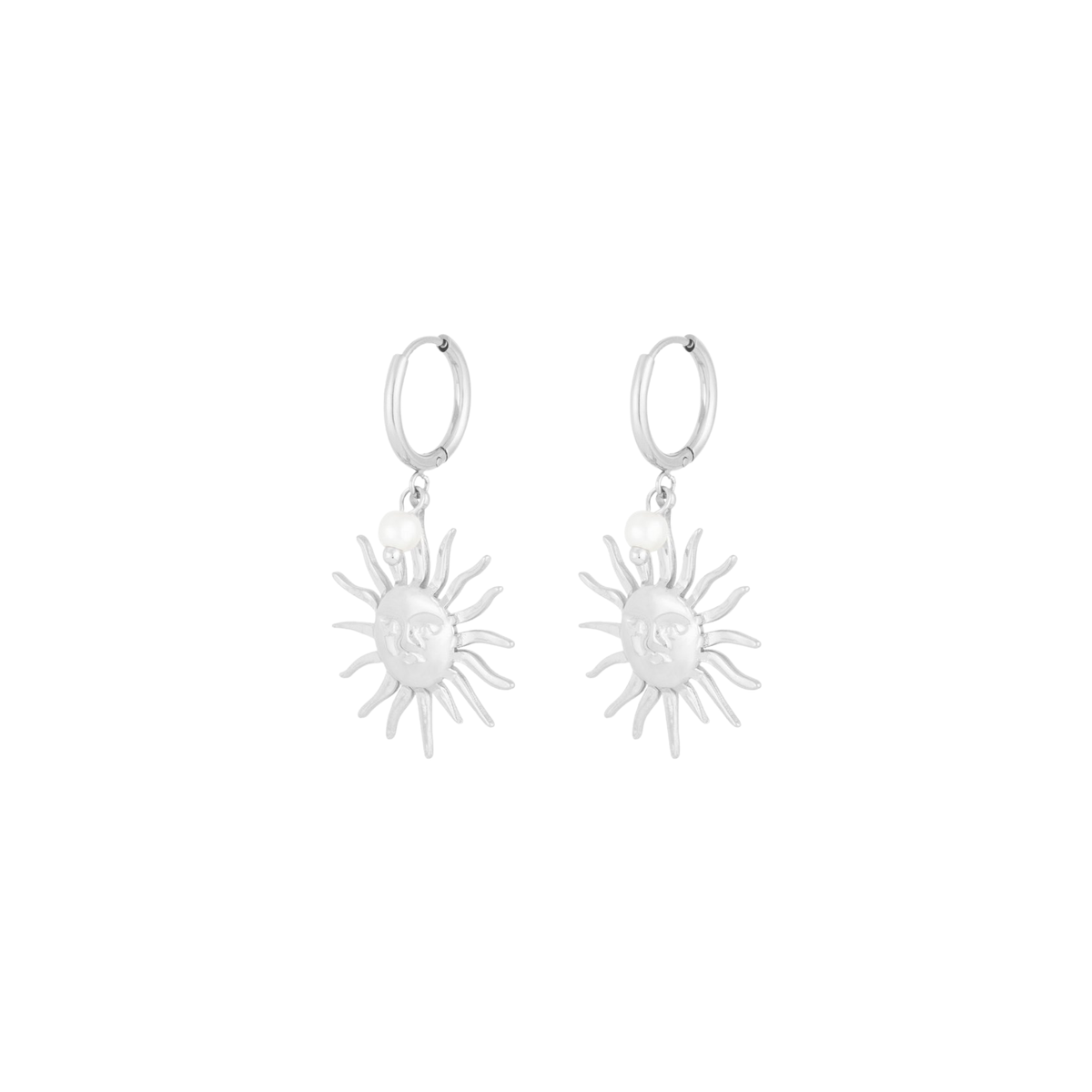 Oorbellen | Sunny side | Zilver