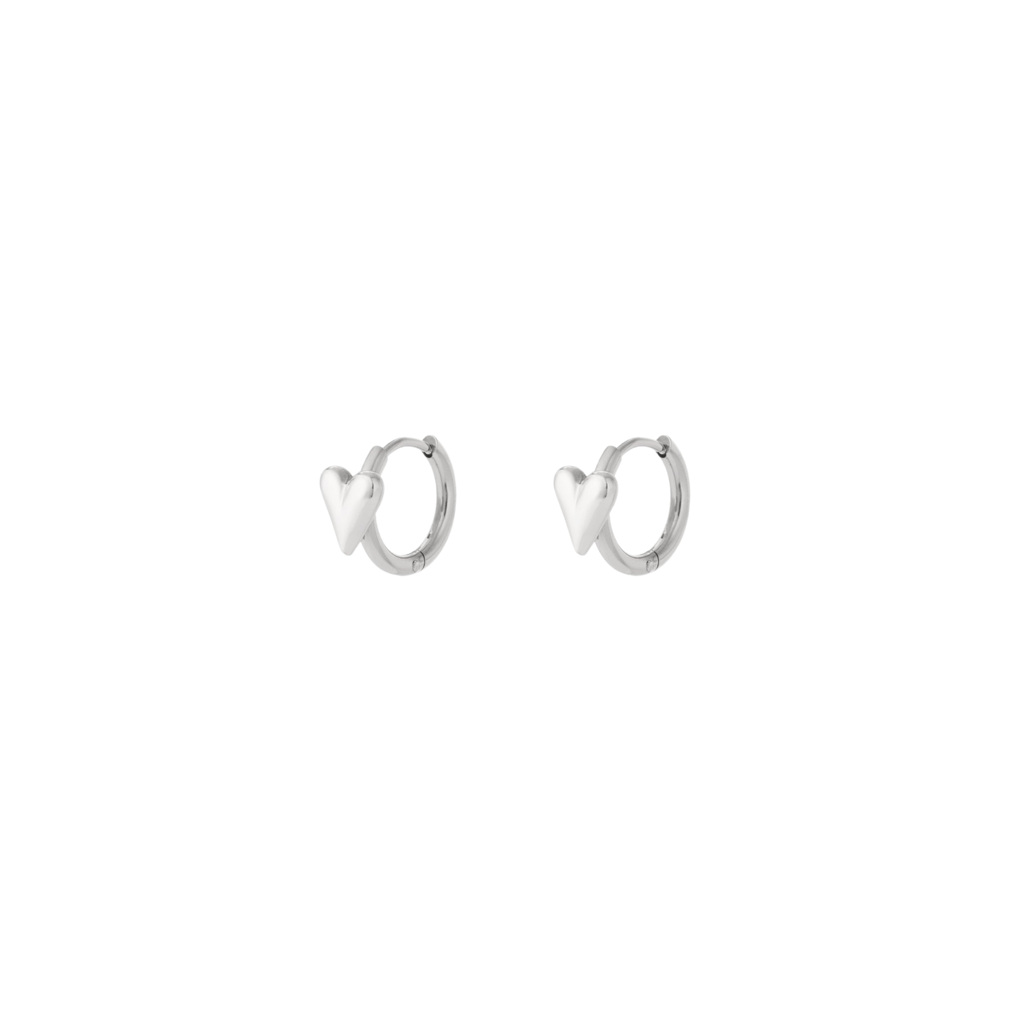 Oorbellen | Tiny heart | Zilver