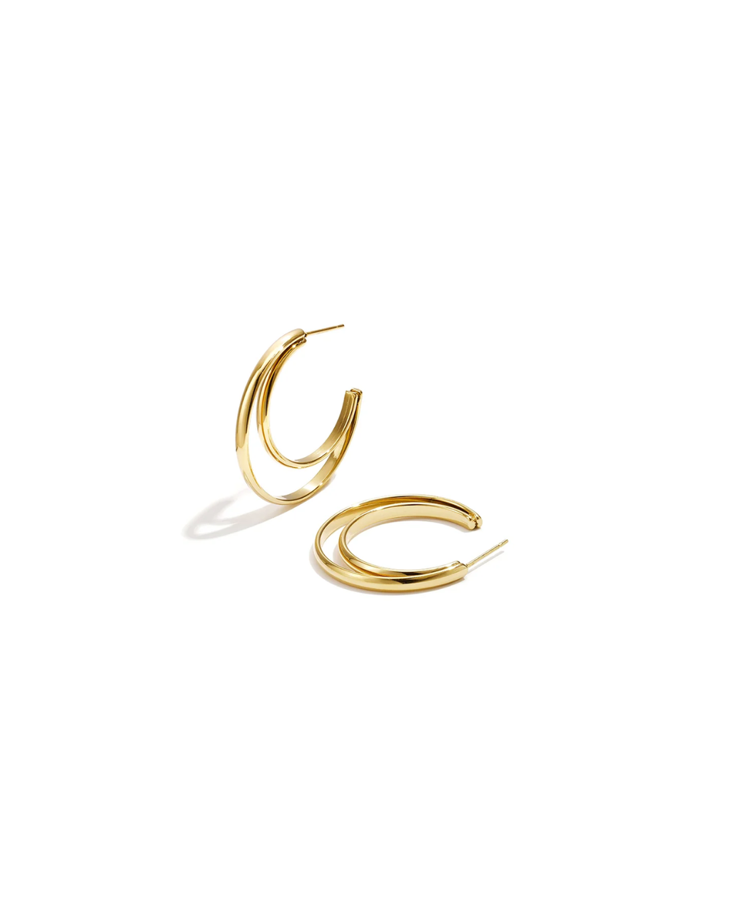 Oorbellen | Open orbit | Goud & zilver