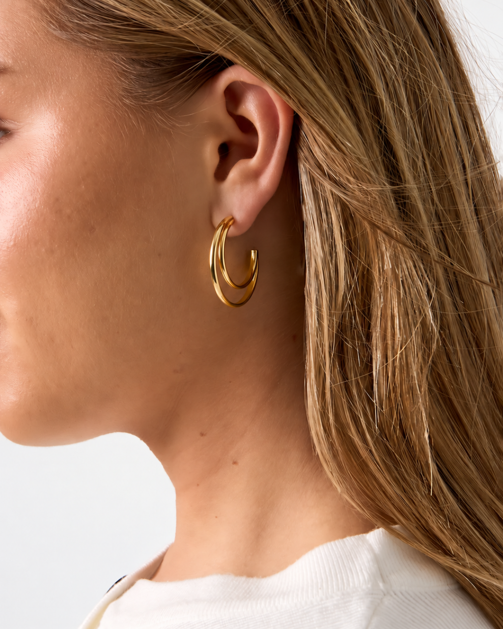 Oorbellen | Open orbit | Goud & zilver