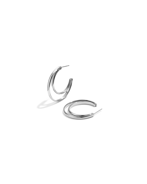 Oorbellen | Open orbit | Goud & zilver