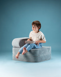 Kinder loungestoel & logeerbed | Peppermint Green