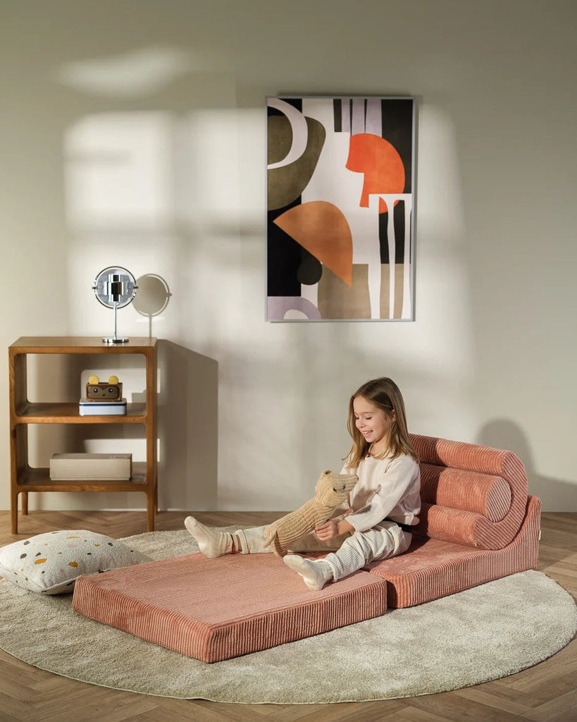 Kinder loungestoel | Flipster | Pink Mousse