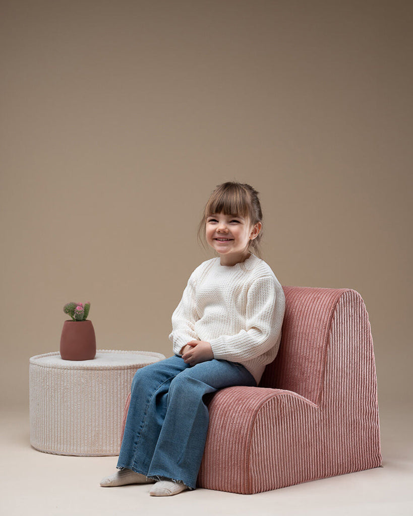 Kinder loungestoel | Cloud | Pink Mousse