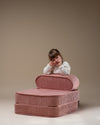 Kinder loungestoel & logeerbed | Pink Mousse