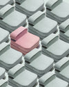 Kinder loungestoel & logeerbed | Pink Mousse