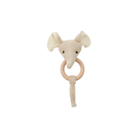 Rammelaar & bijtring olifant | Beige