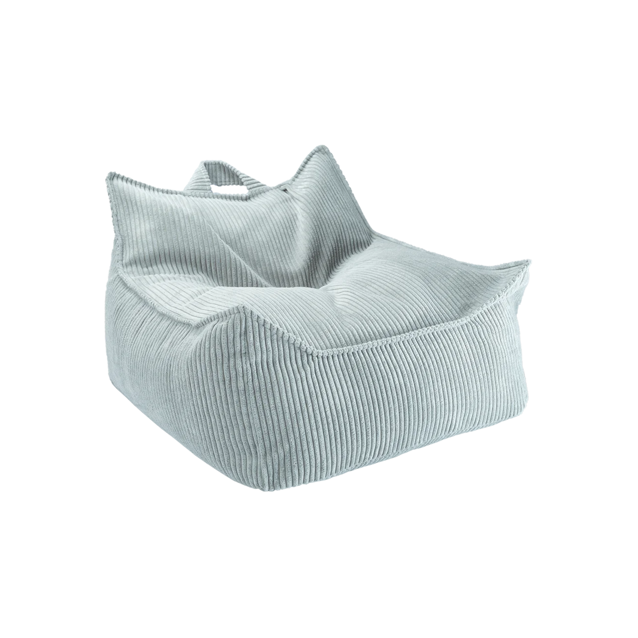 Ribstof kinder zitzak | Peppermint green