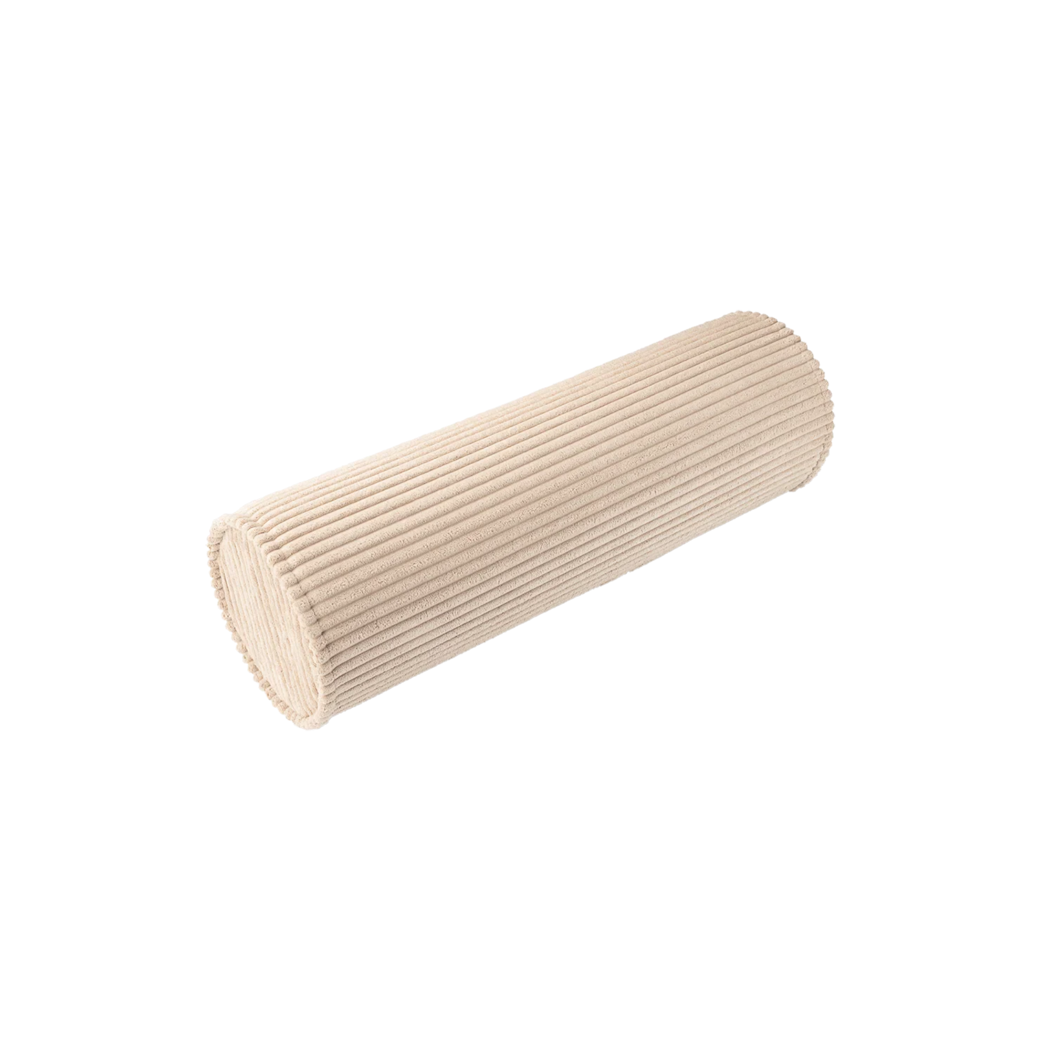 Ribstof rolkussen | Ø 18 x 55 cm | Brown sugar