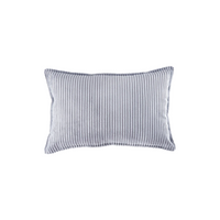 Ribstof sierkussen | 30 x 50 cm | Blueberry blue