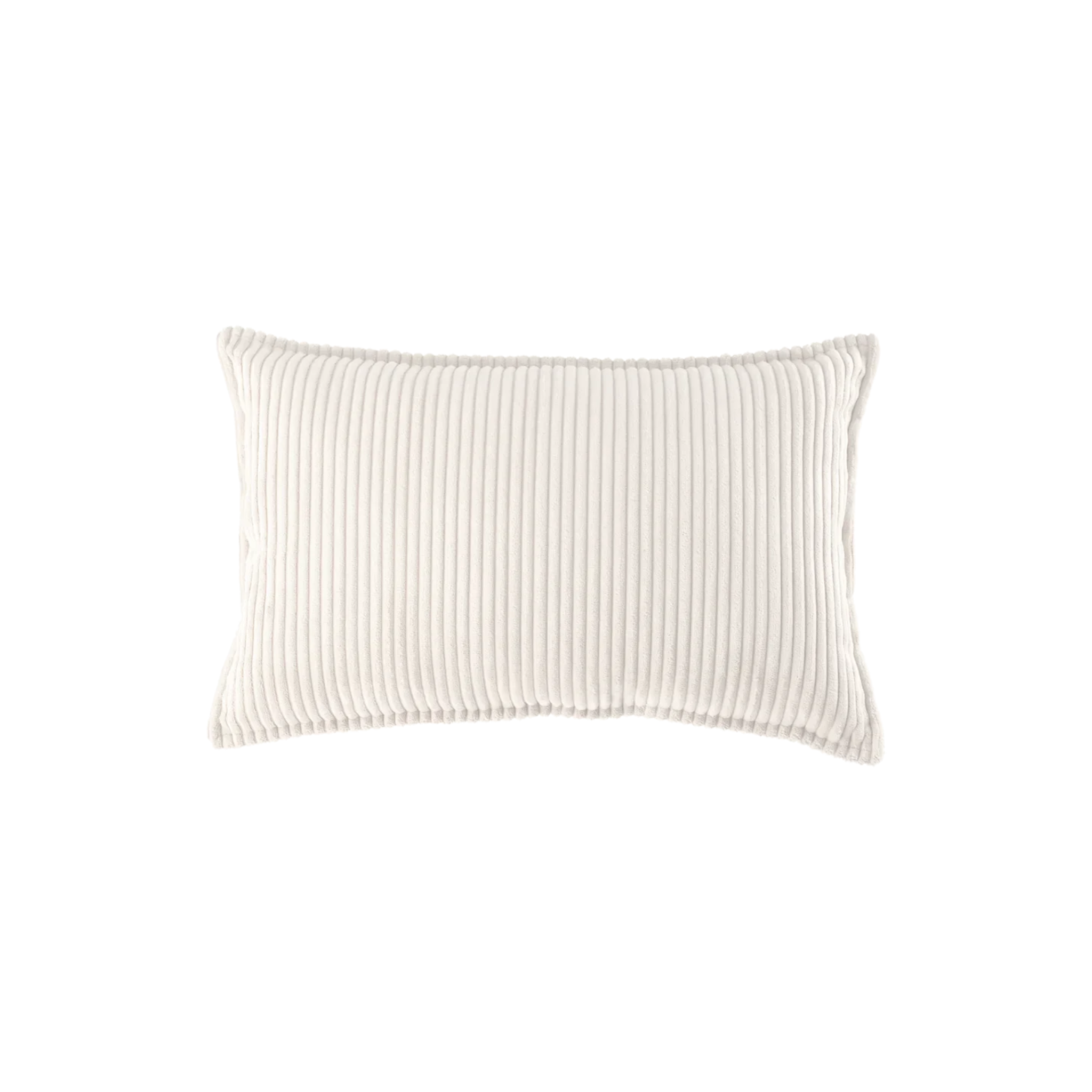 Ribstof sierkussen | 30 x 50 cm | Marshmallow