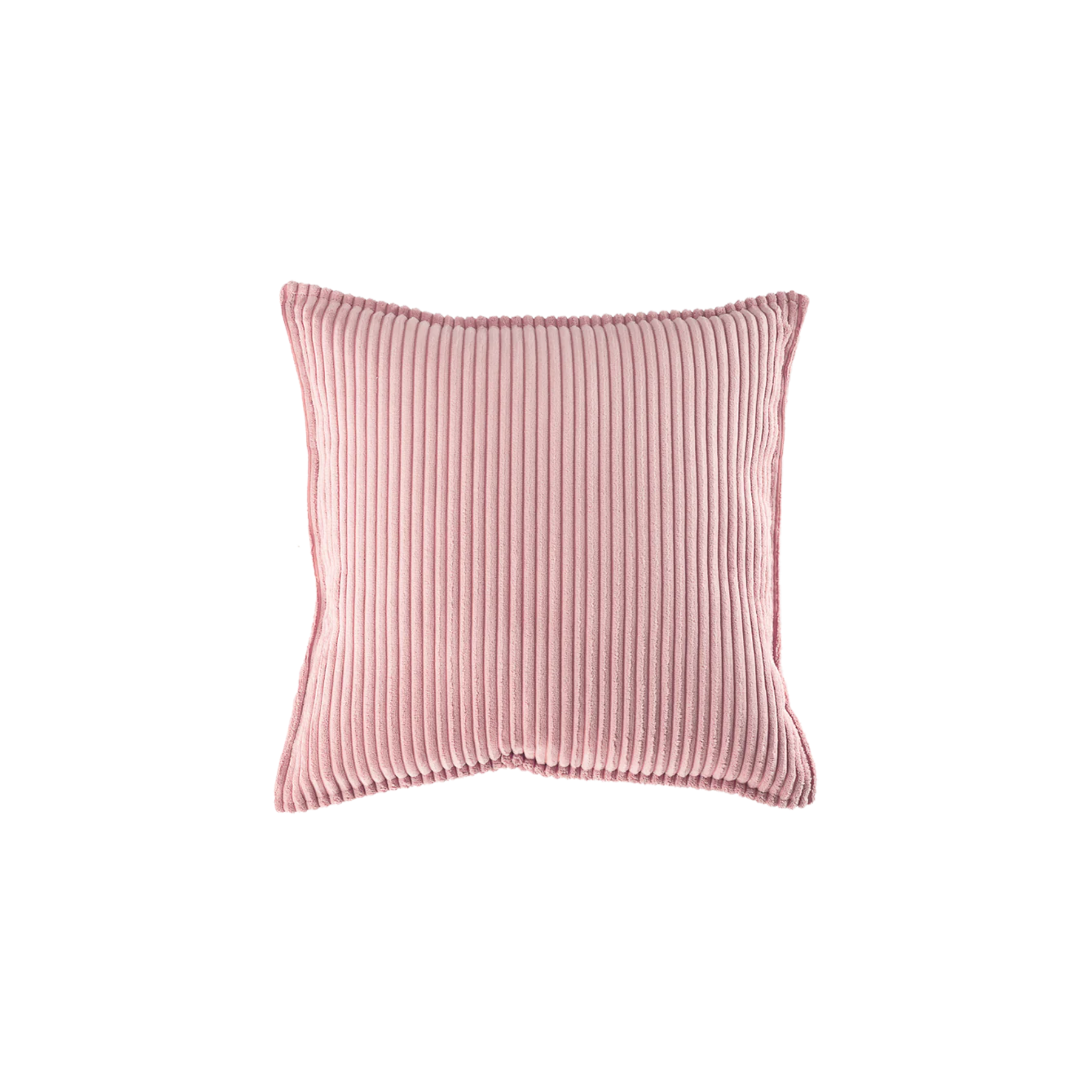 Ribstof sierkussen | 45 x 45 cm | Pink mousse