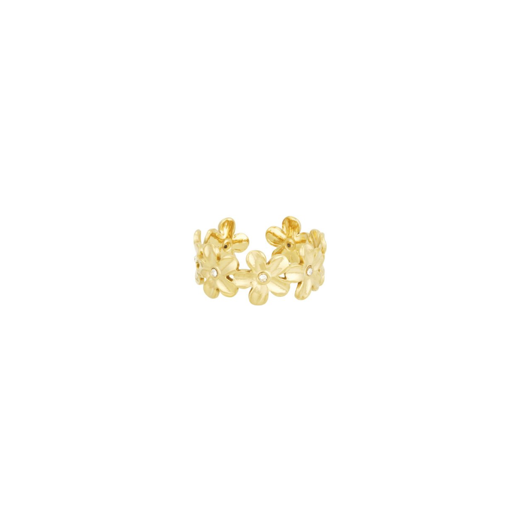 Ring | Infinite flowers | Goud