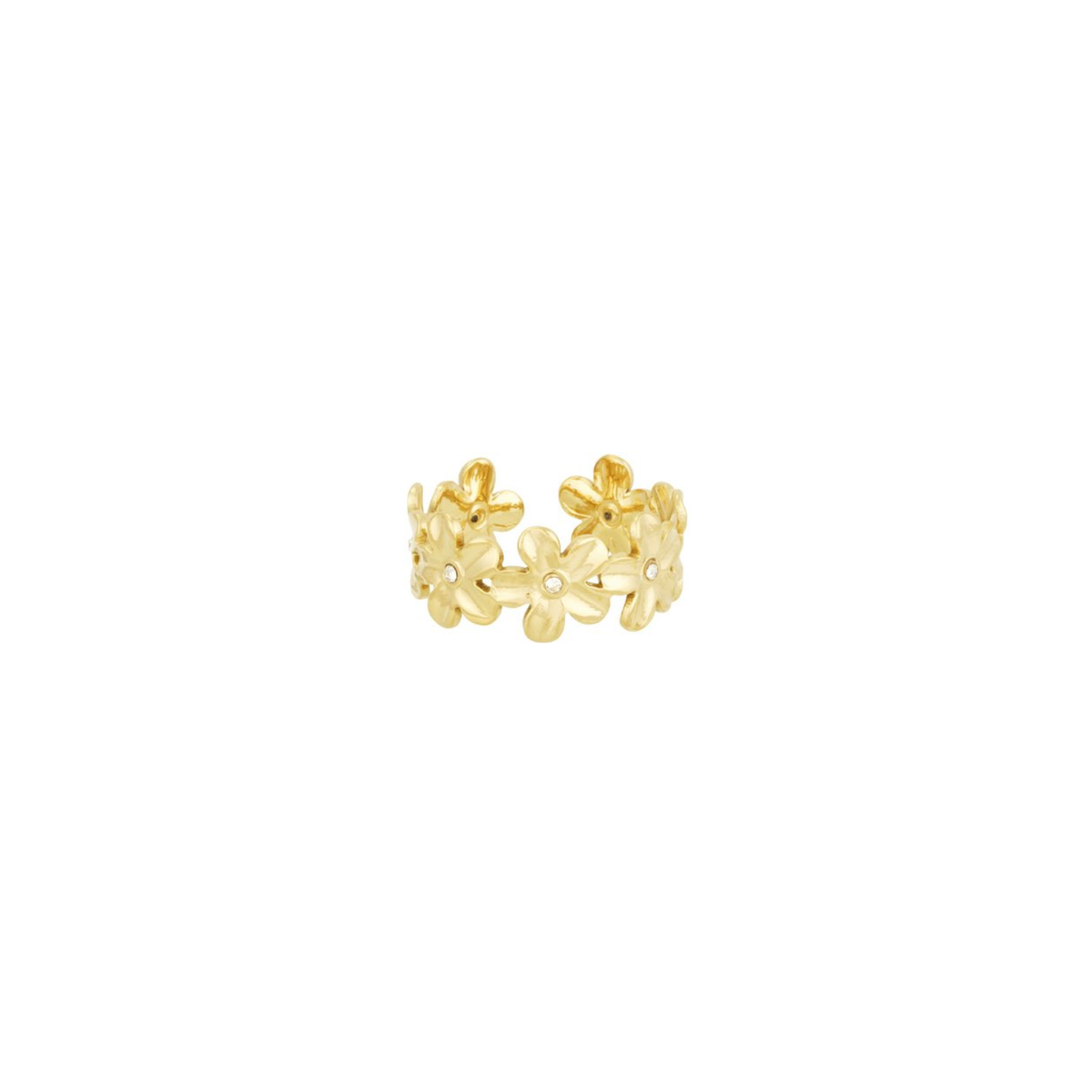Ring | Infinite flowers | Goud