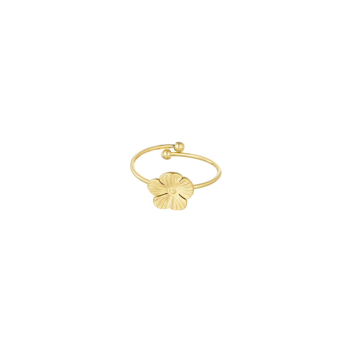 Ring | Tiny flower | Goud