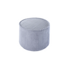 Ronde ribstof poef | Ø 39.5 cm | Blueberry blue