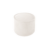 Ronde ribstof poef | Ø 39.5 cm | Marshmallow