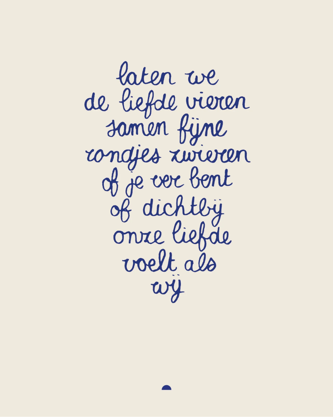 Enkele kaart met envelop | De liefde vieren