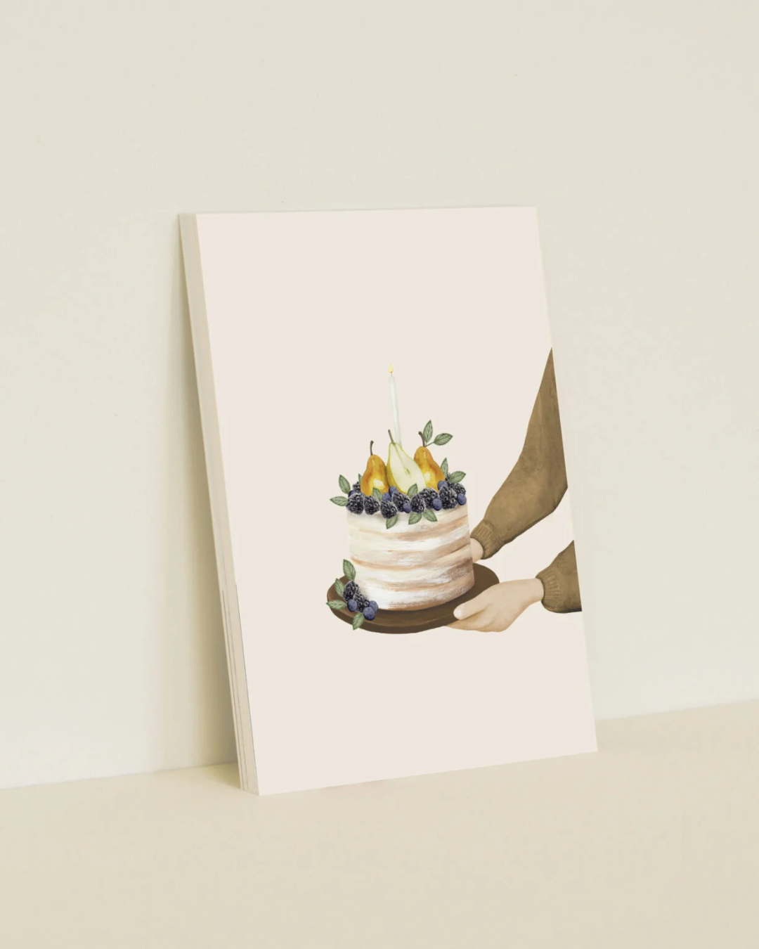 Enkele kaart met envelop | Taart