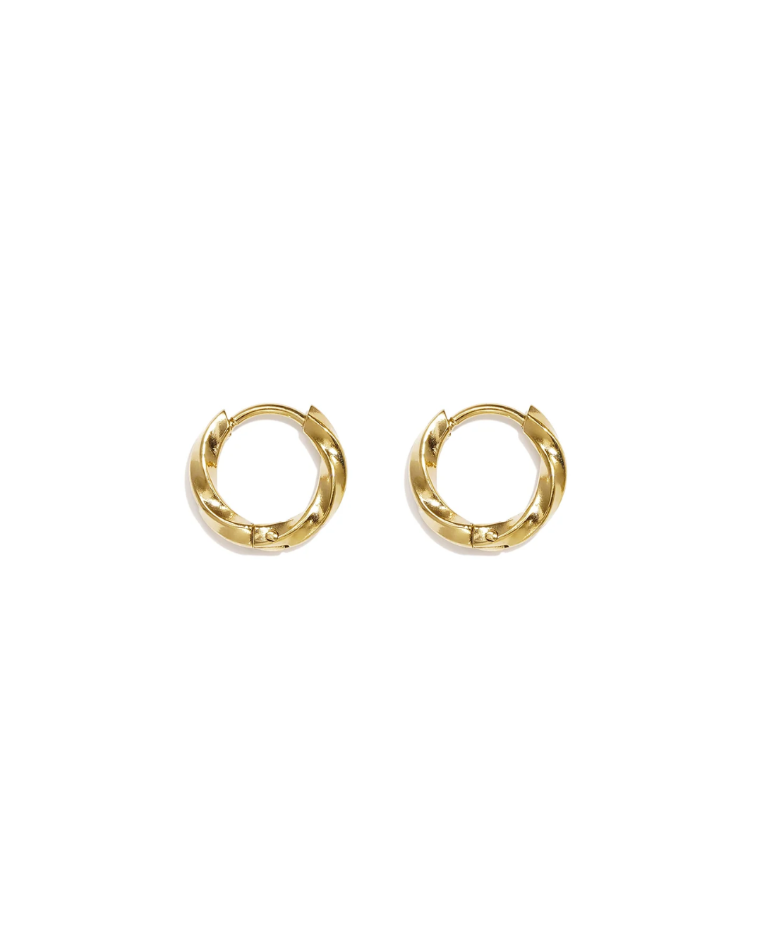 Oorbellen | Sculpted hoop | Goud & zilver | Diverse maten
