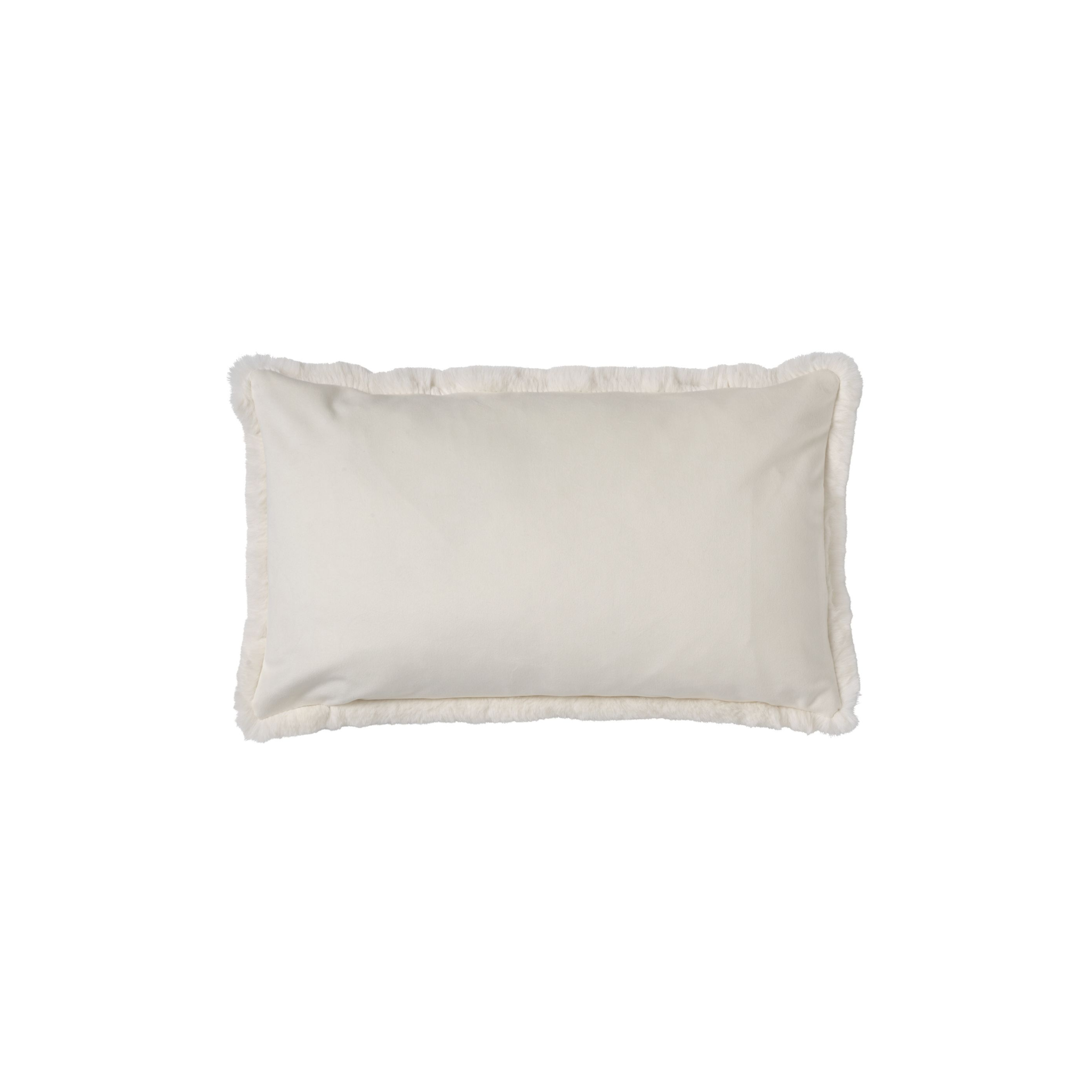 Sierkussen Zaya | Snow white | 30 x 50 cm