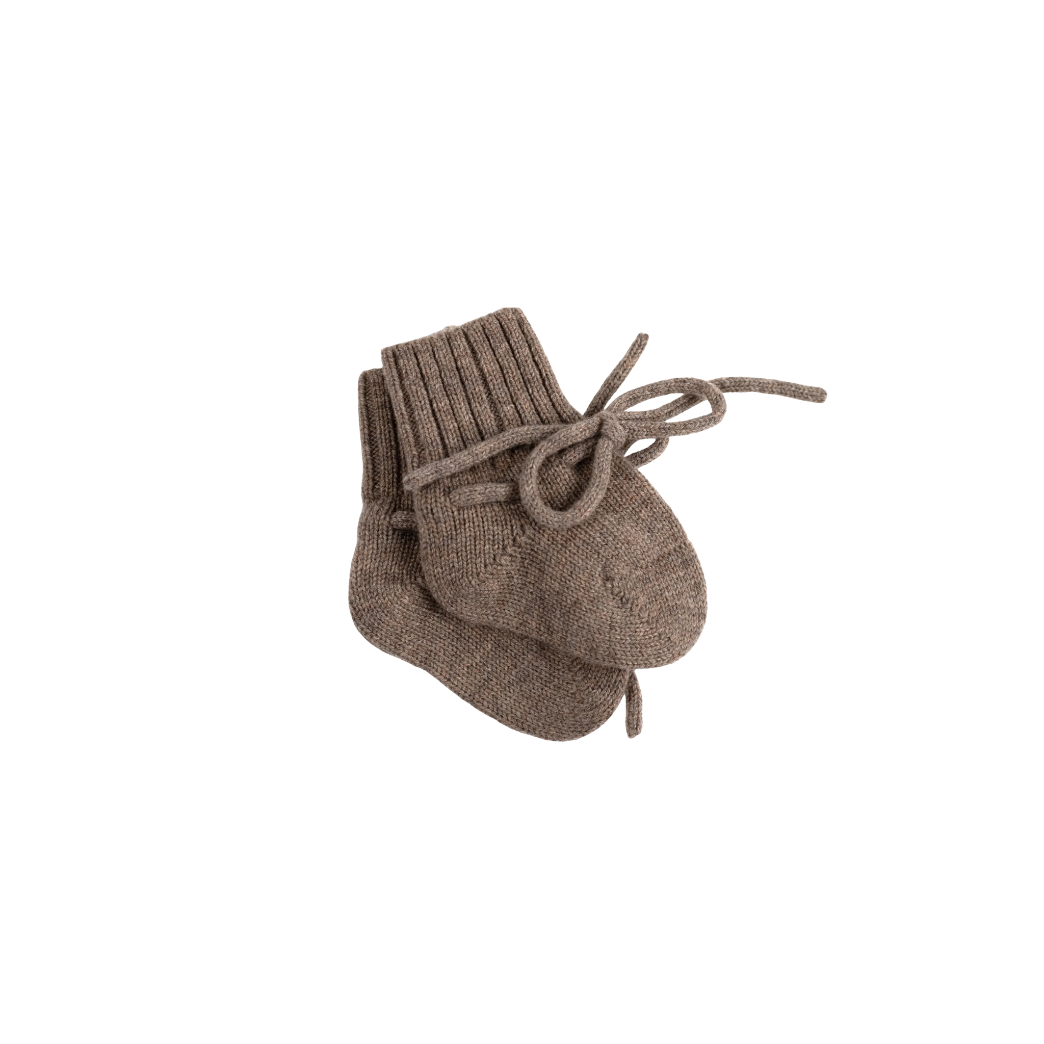 Merinowollen babyslofjes | 0 - 6M | Cobble