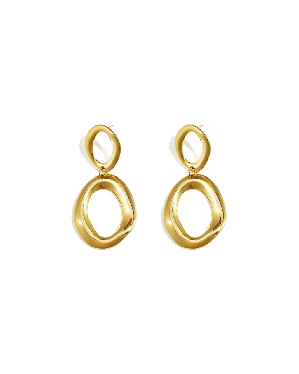 Oorbellen | Soft orbit | Goud & zilver