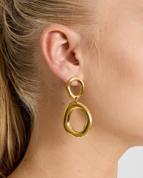 Oorbellen | Soft orbit | Goud & zilver