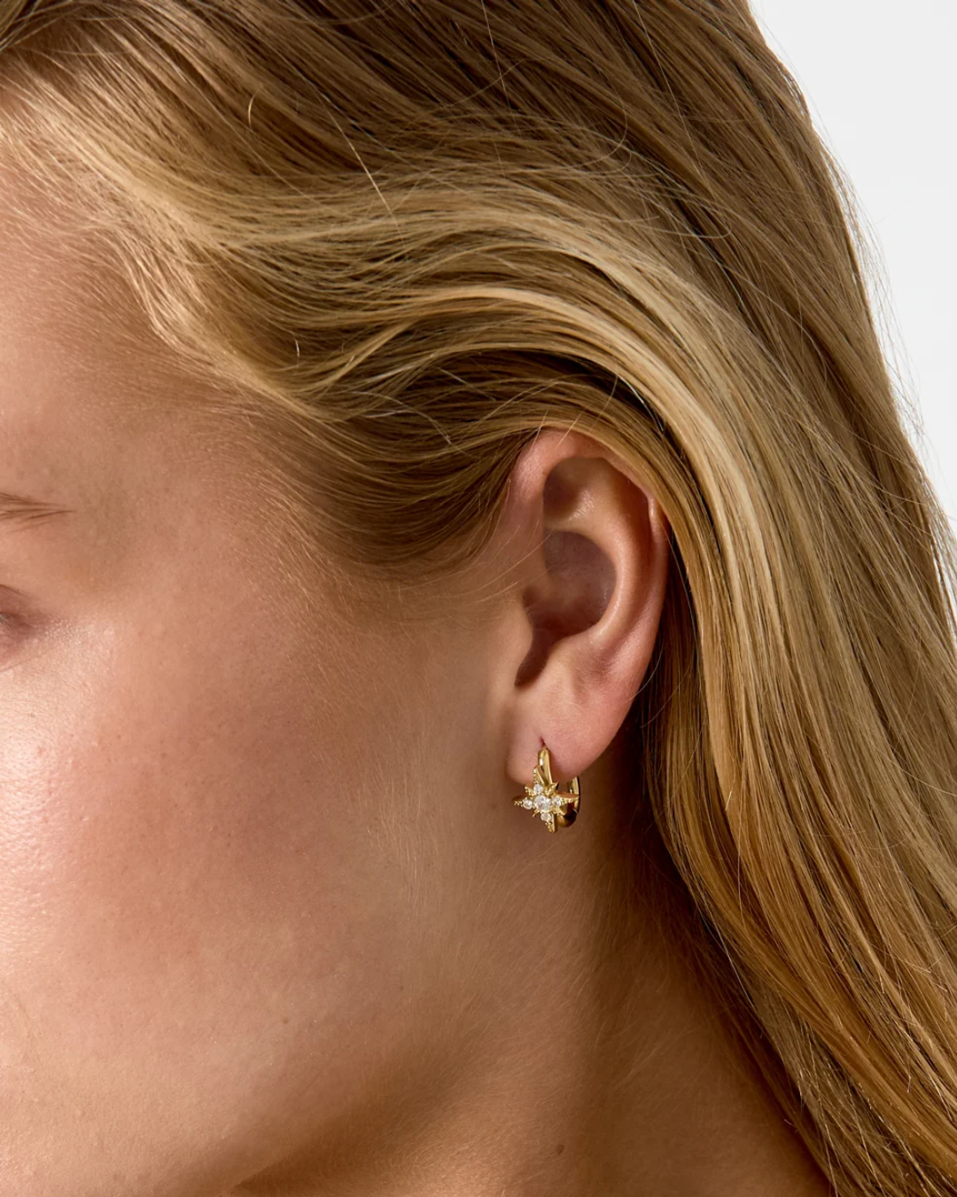 Oorbellen | Starlight hoop | Goud & zilver