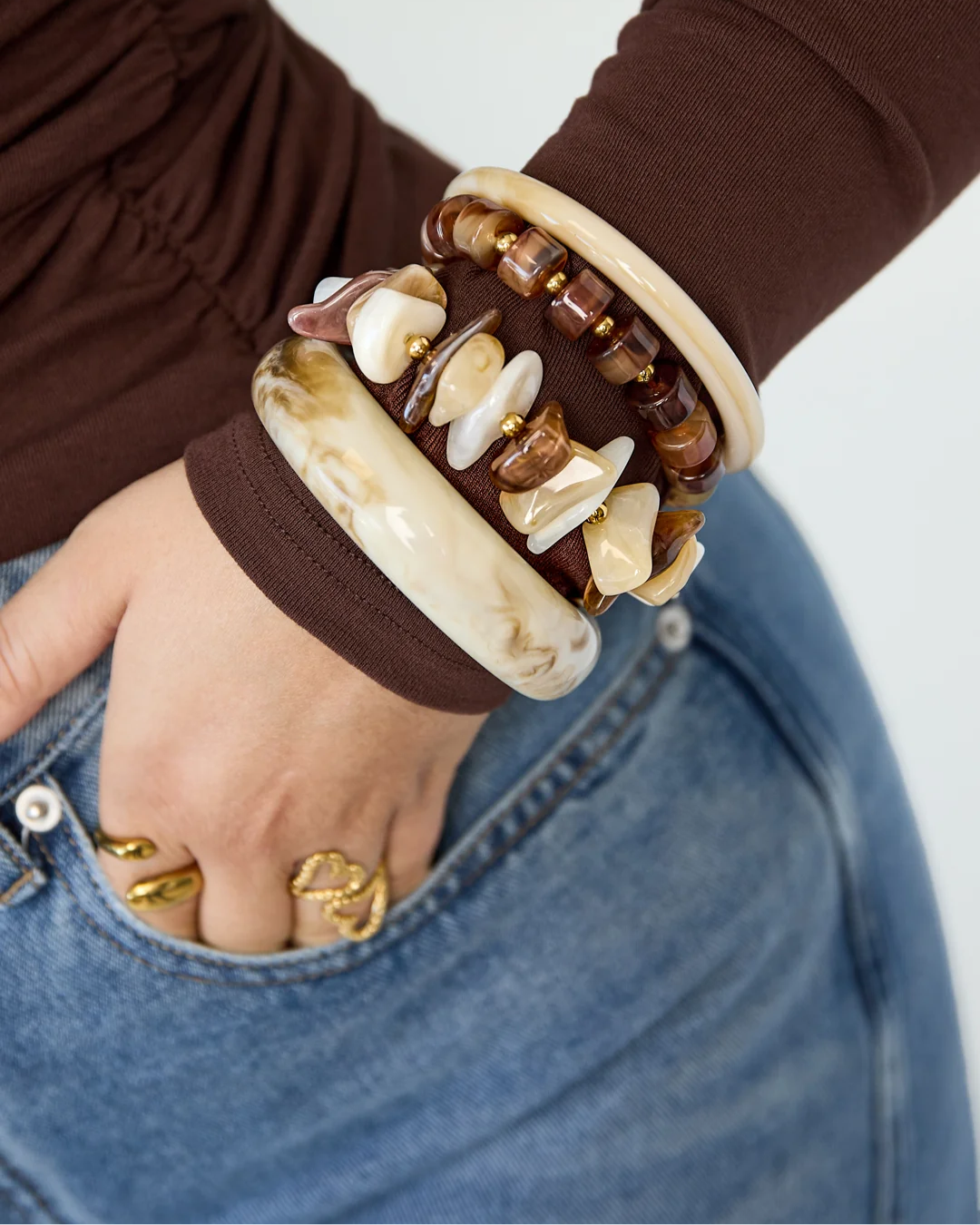 Armband | Stone mix | Diverse kleuren