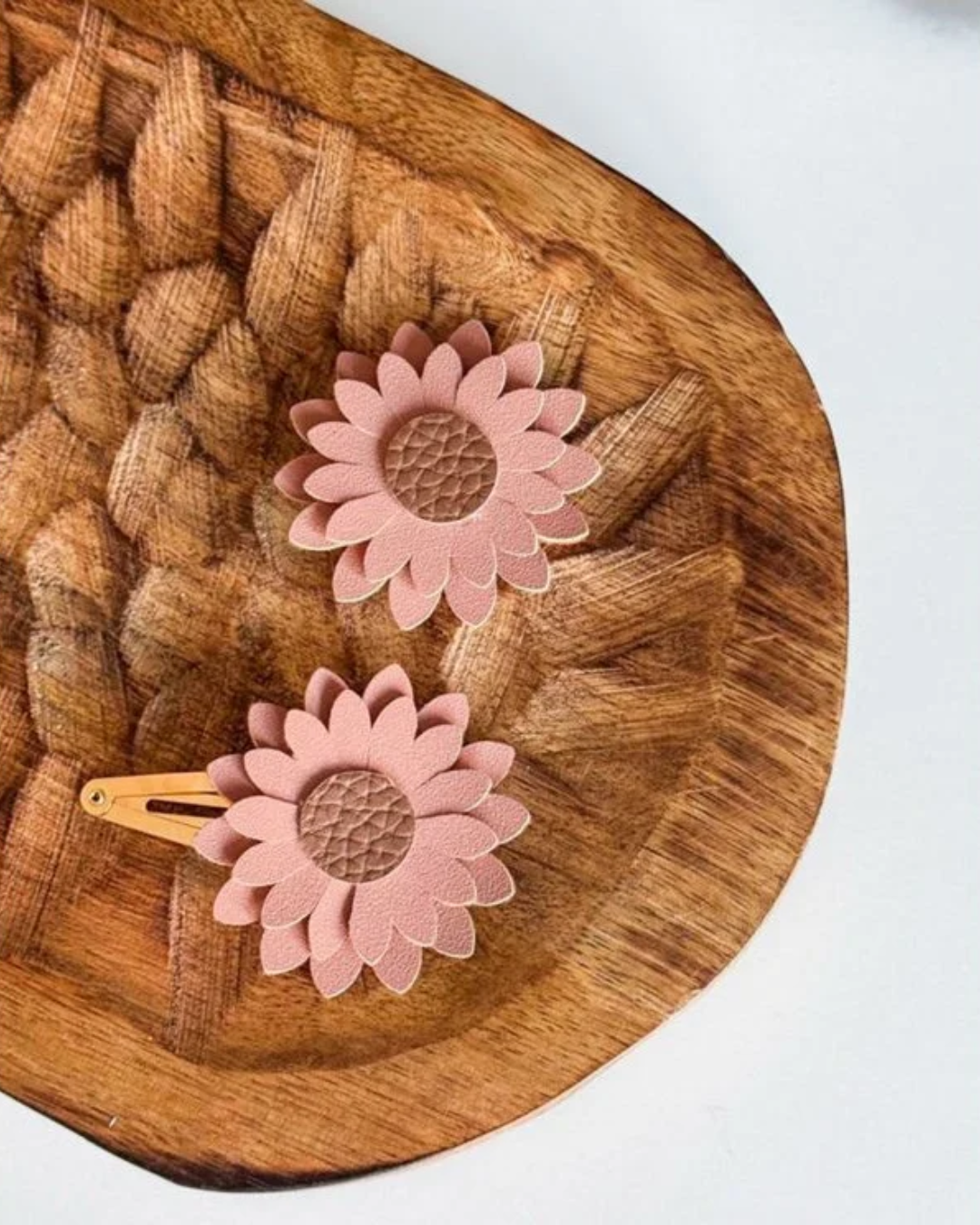 Klik klak haarspeldje | Dahlia | Dusty pink