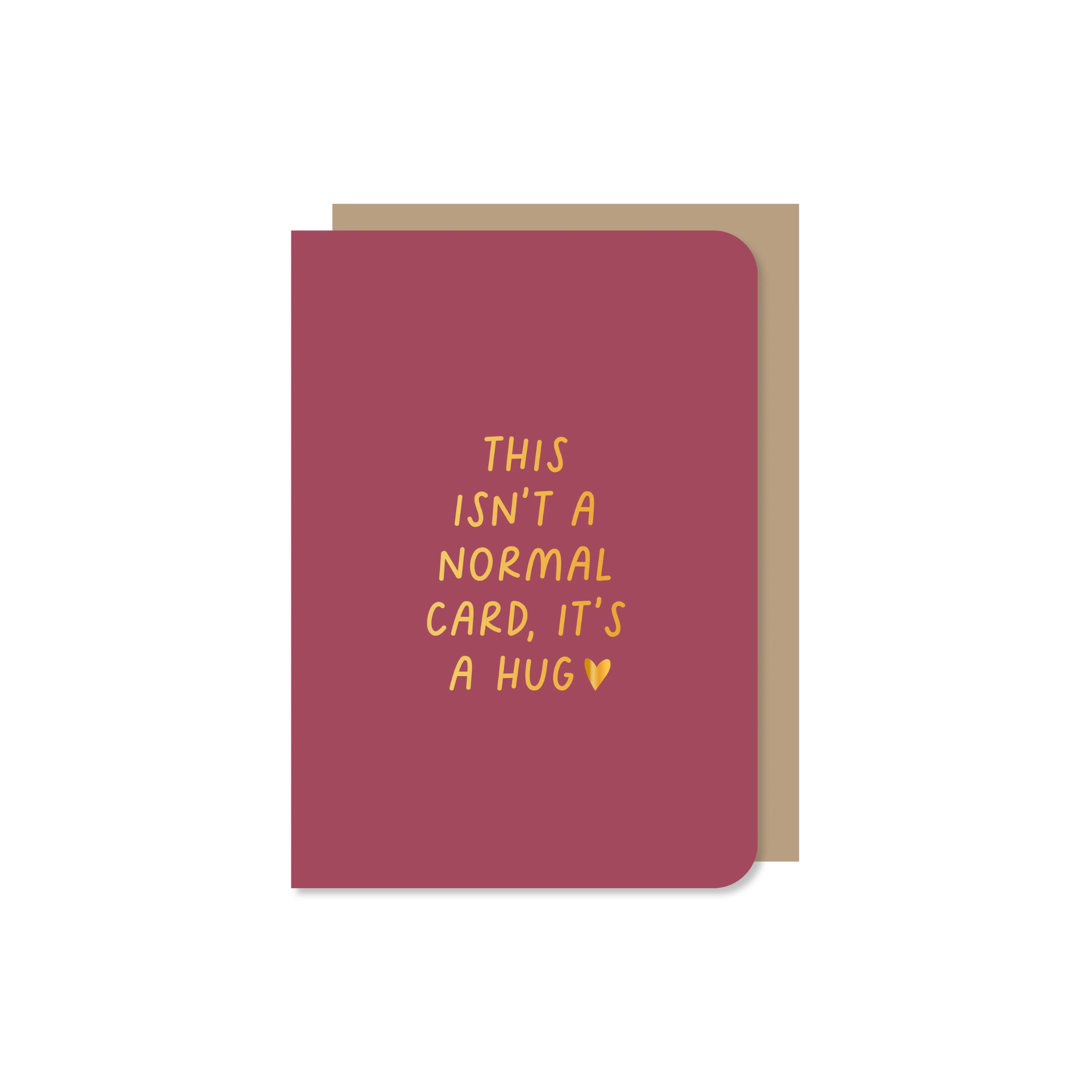 Dubbele kaart | This isn't a normal card | Goudfolie