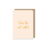 Dubbele kaart | Time to eat cake | Goudfolie