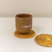 Rustik Lys | Kandelaar Blaker beige keramiek | Conceptstore Sisalla