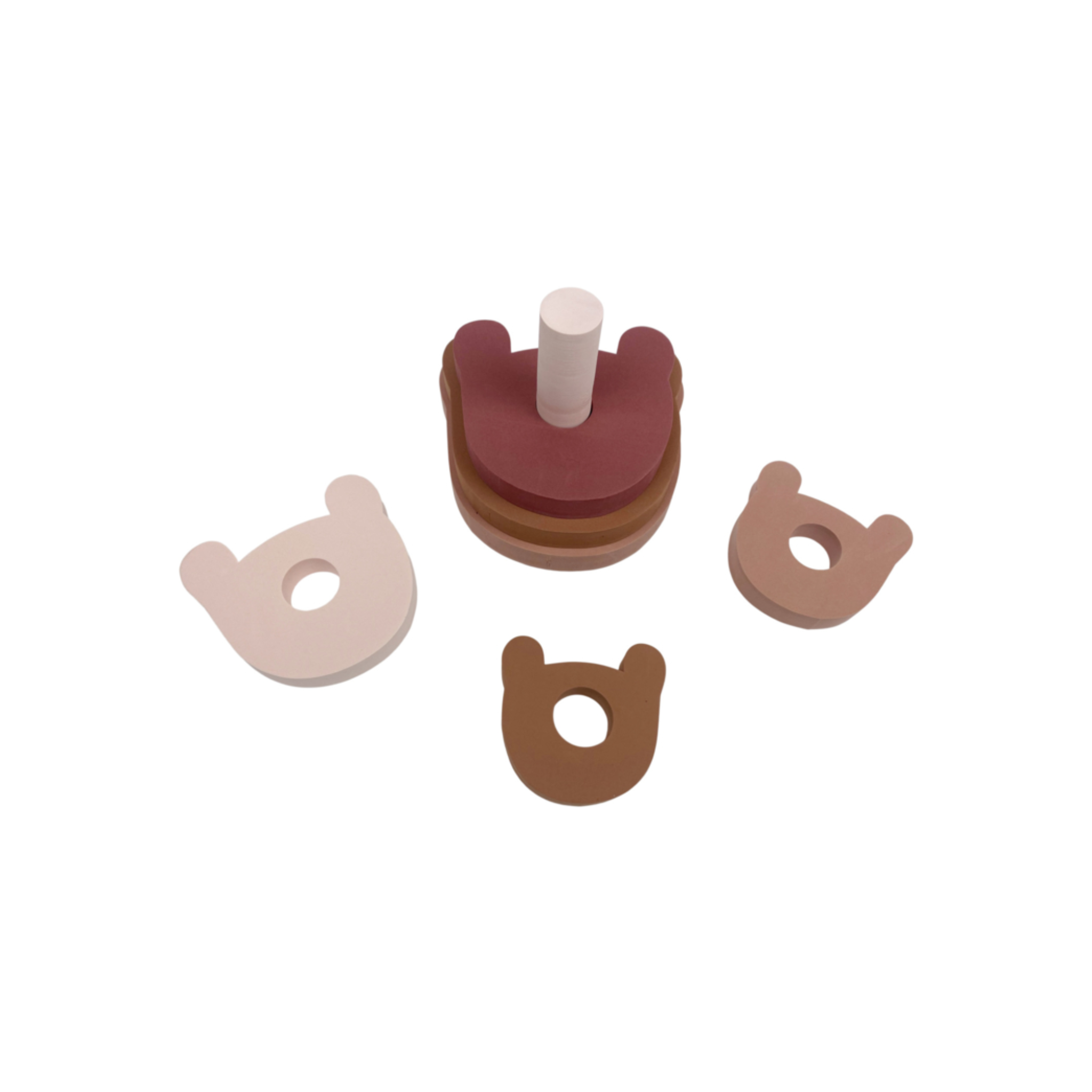 Stapeltoren beer | Roze & terra