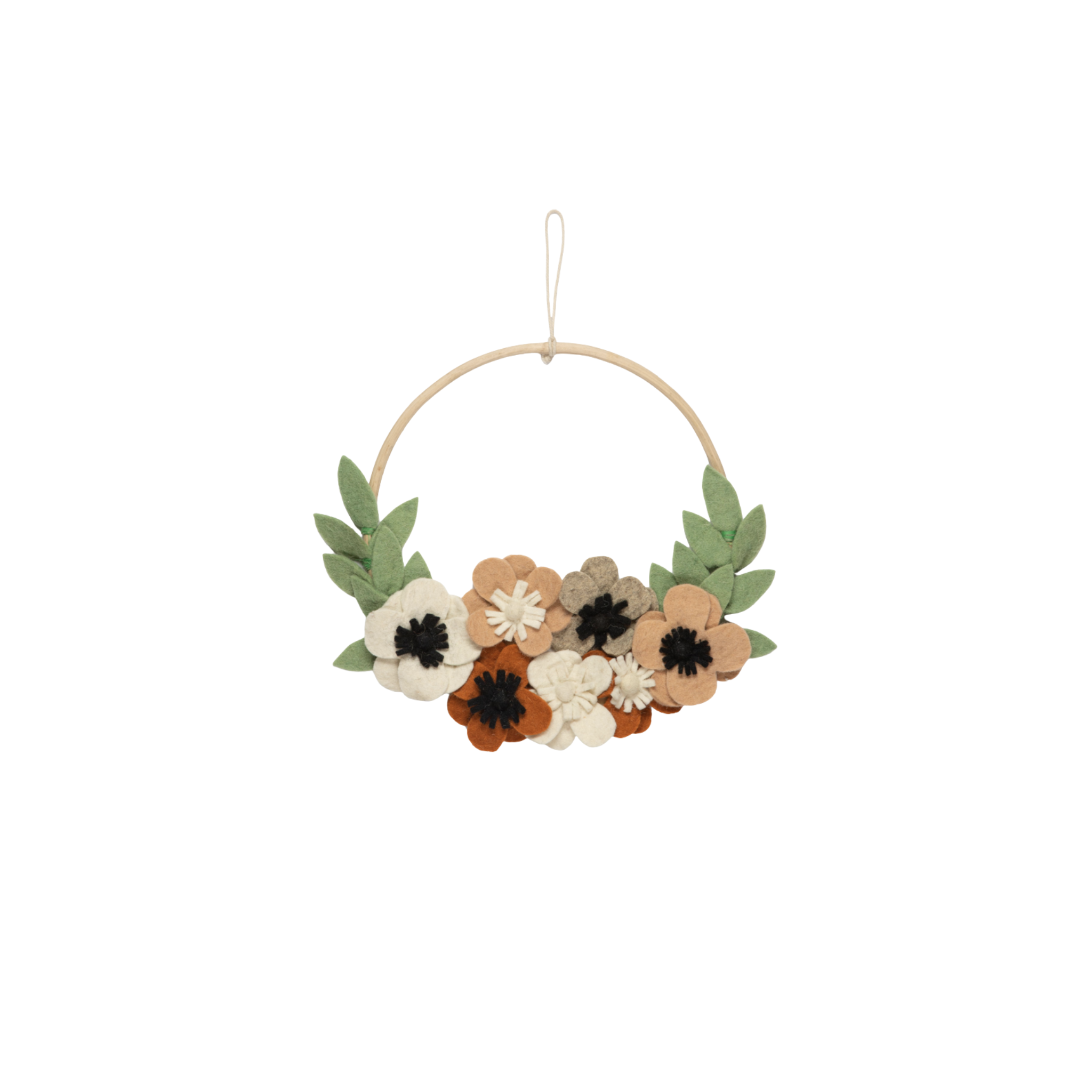 Vilten bloemenkrans | Multi
