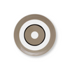 VT Wonen | Bord Mirre Sand met een diameter van 18 cm in de kleuren wit, zand & zwart | Conceptstore Sisalla
