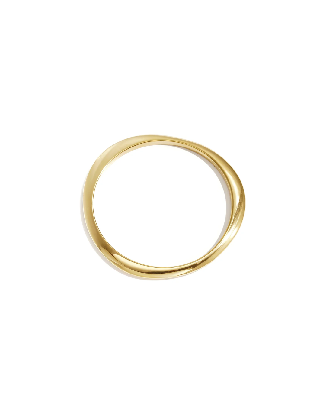 Armband | Wavy bangle | Goud & zilver