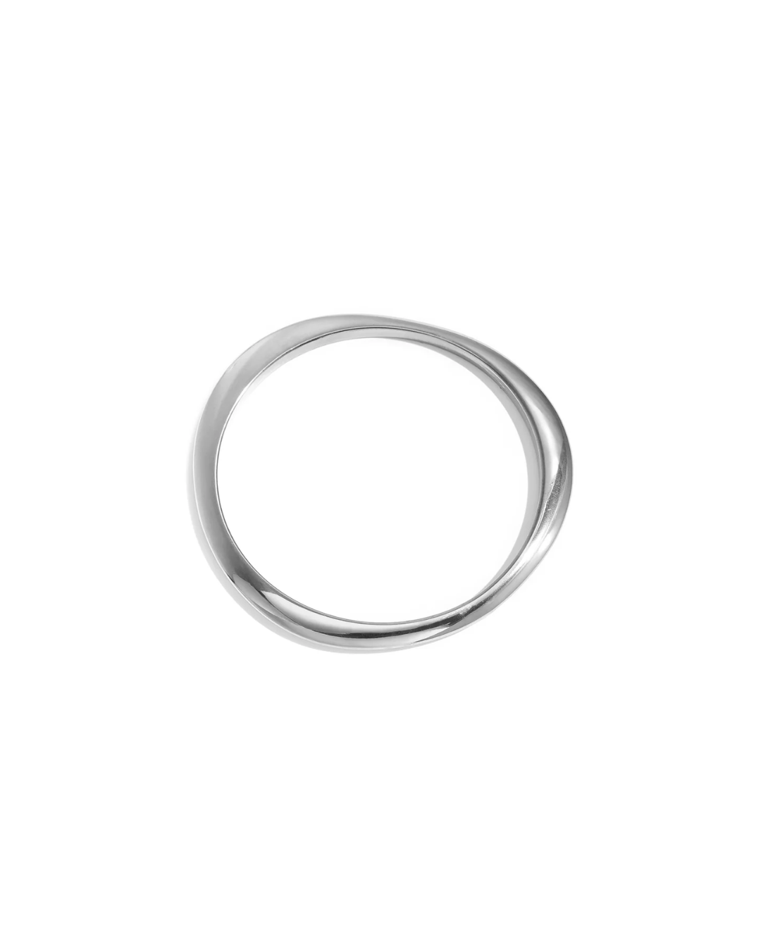 Armband | Wavy bangle | Goud & zilver