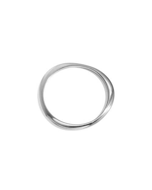 Armband | Wavy bangle | Goud & zilver