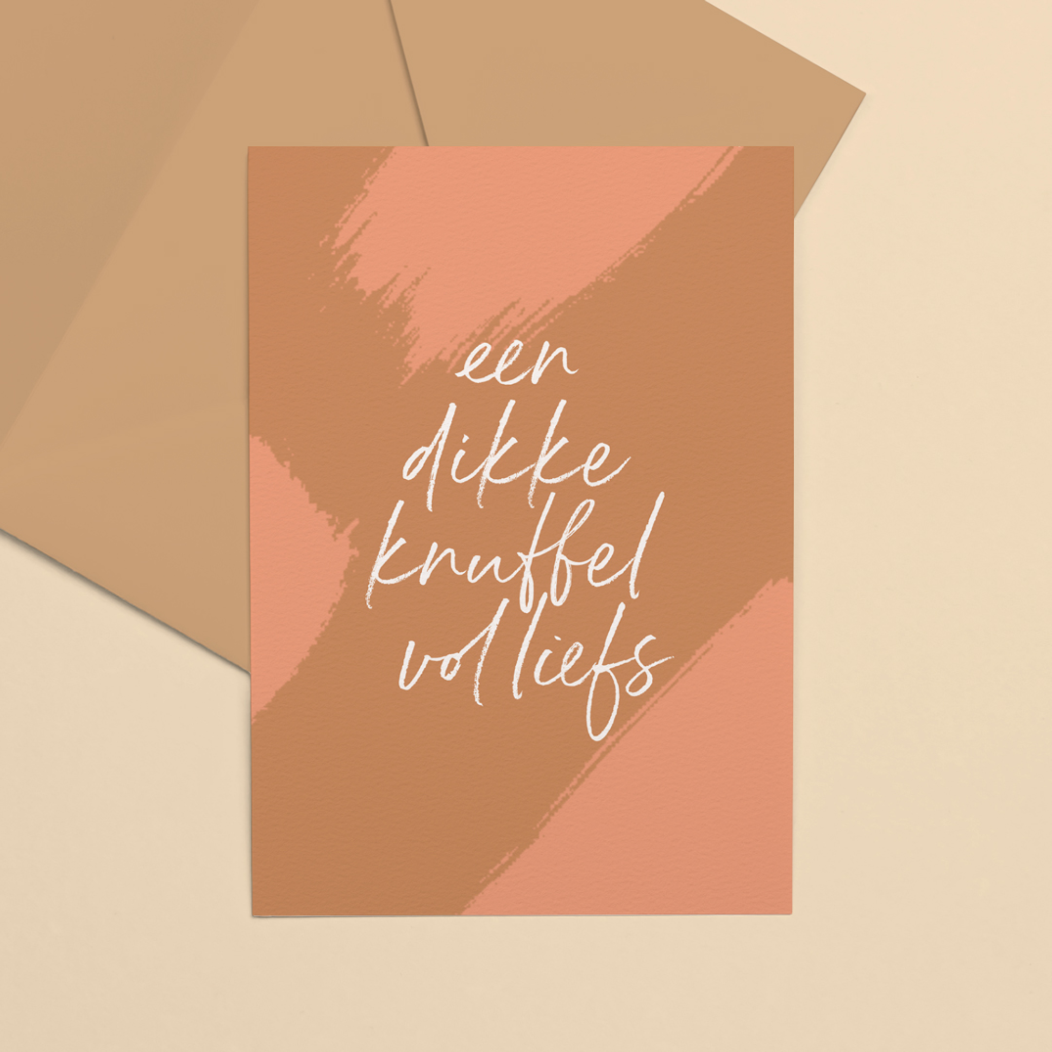 Enkele kaart | Een dikke knuffel vol liefs