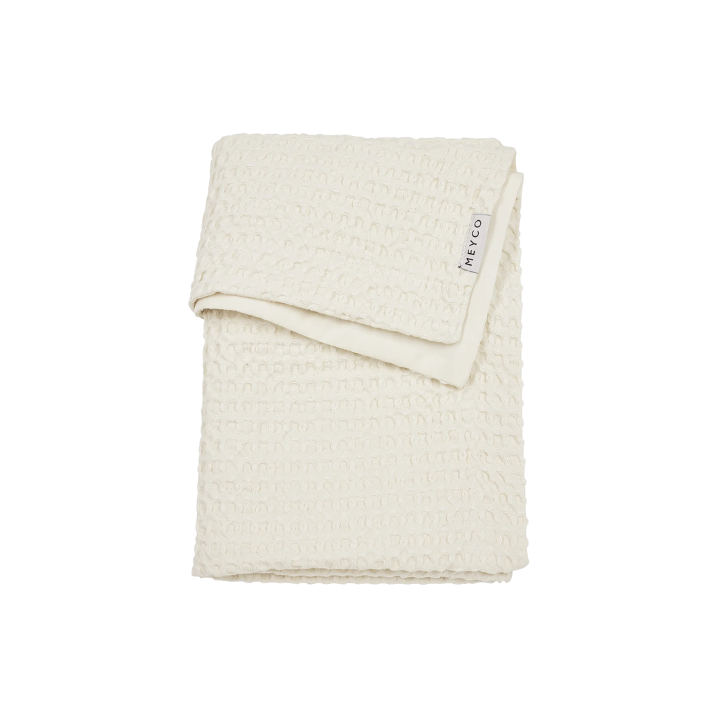 Wiegdeken | Waffle cotton | Nature