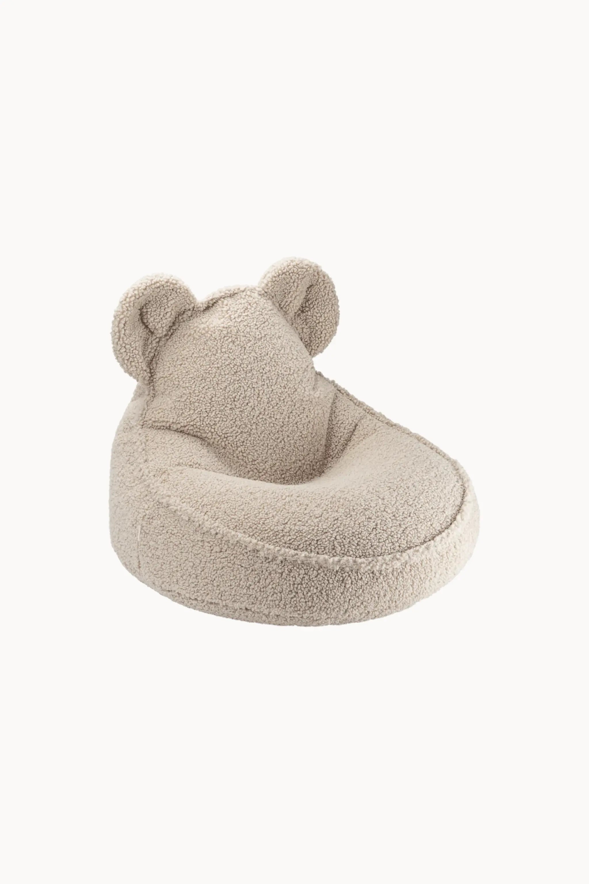 Kinder zitzak | Beer | Beige teddystof