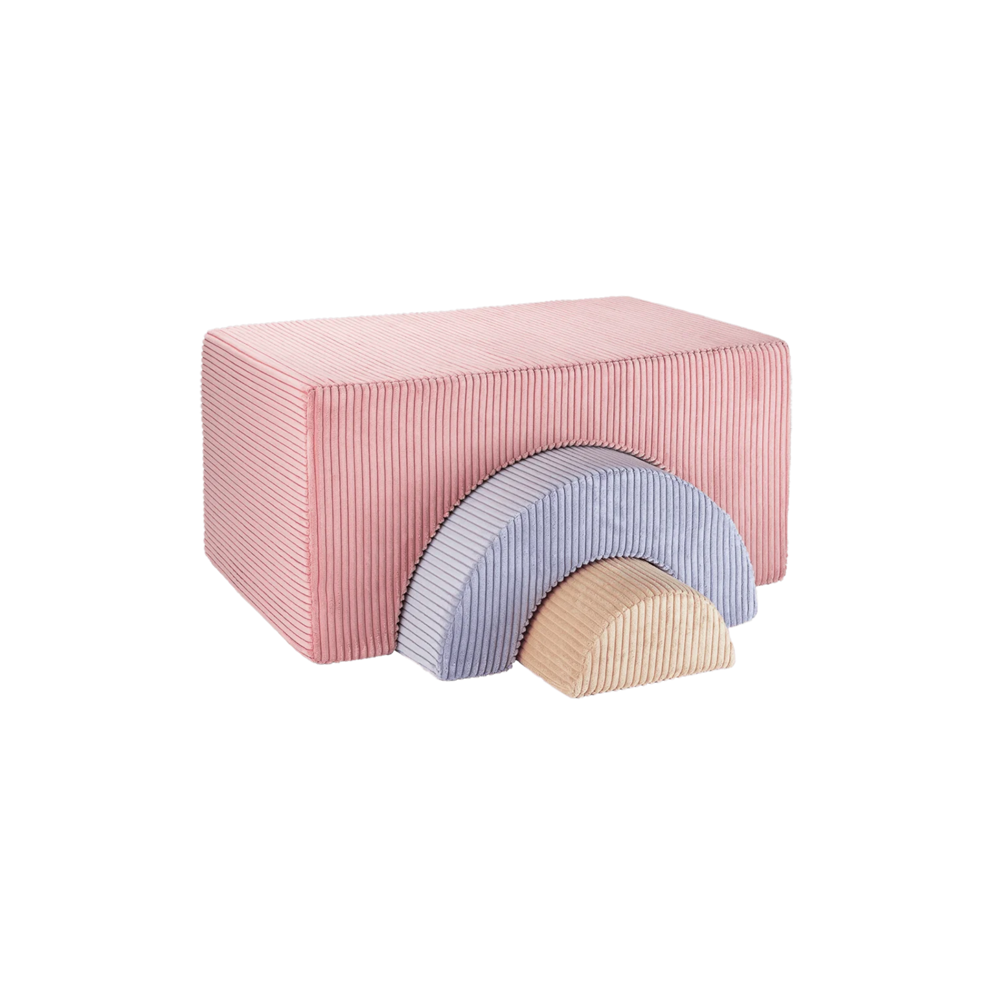 Speelset Rainbow | Pink mousse | Set van 3