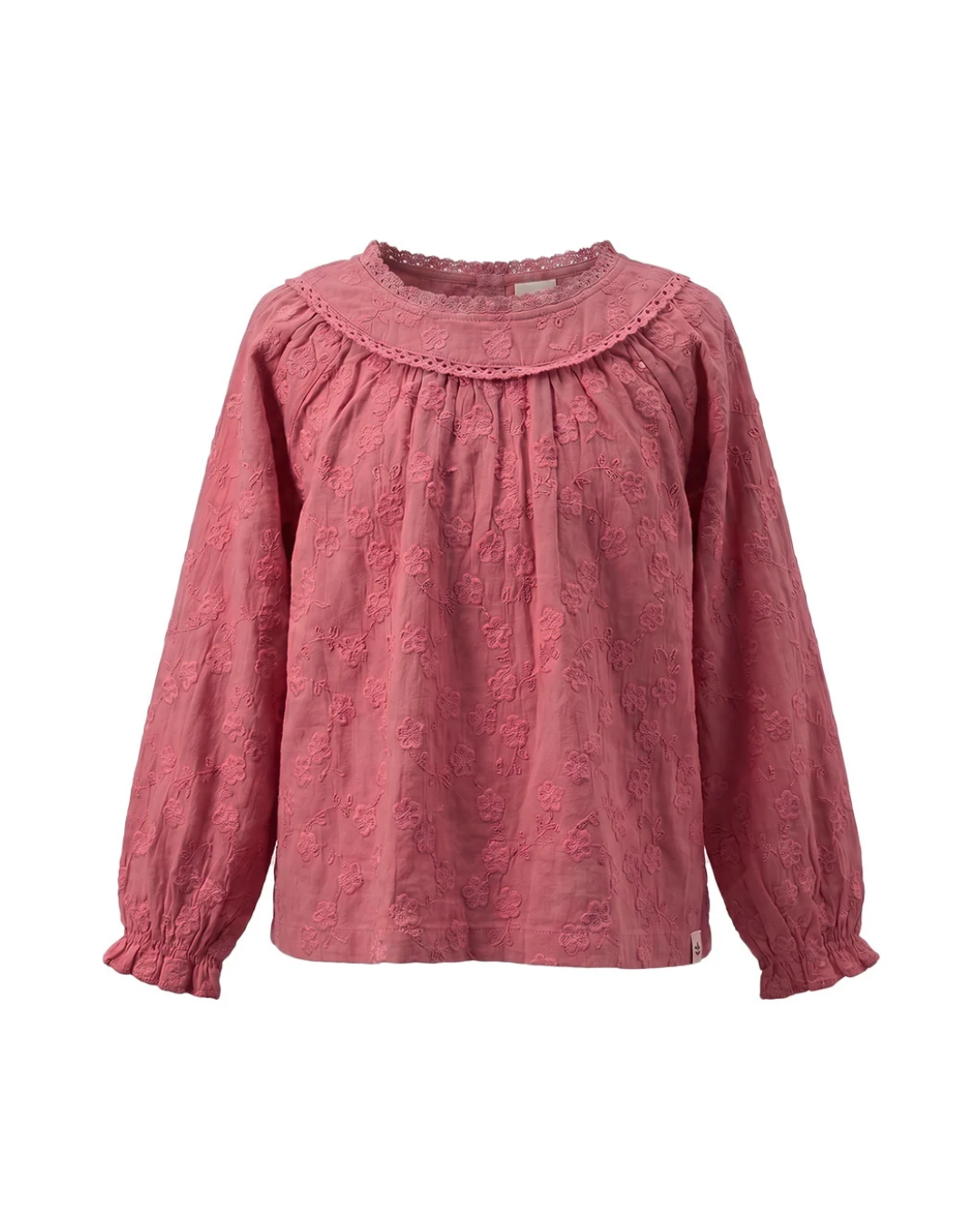 Meisjes blouse | Raglan | Rose wine