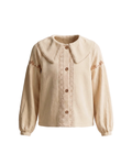 Pre-order | Meisjes blouse | Geweven katoen | White swan
