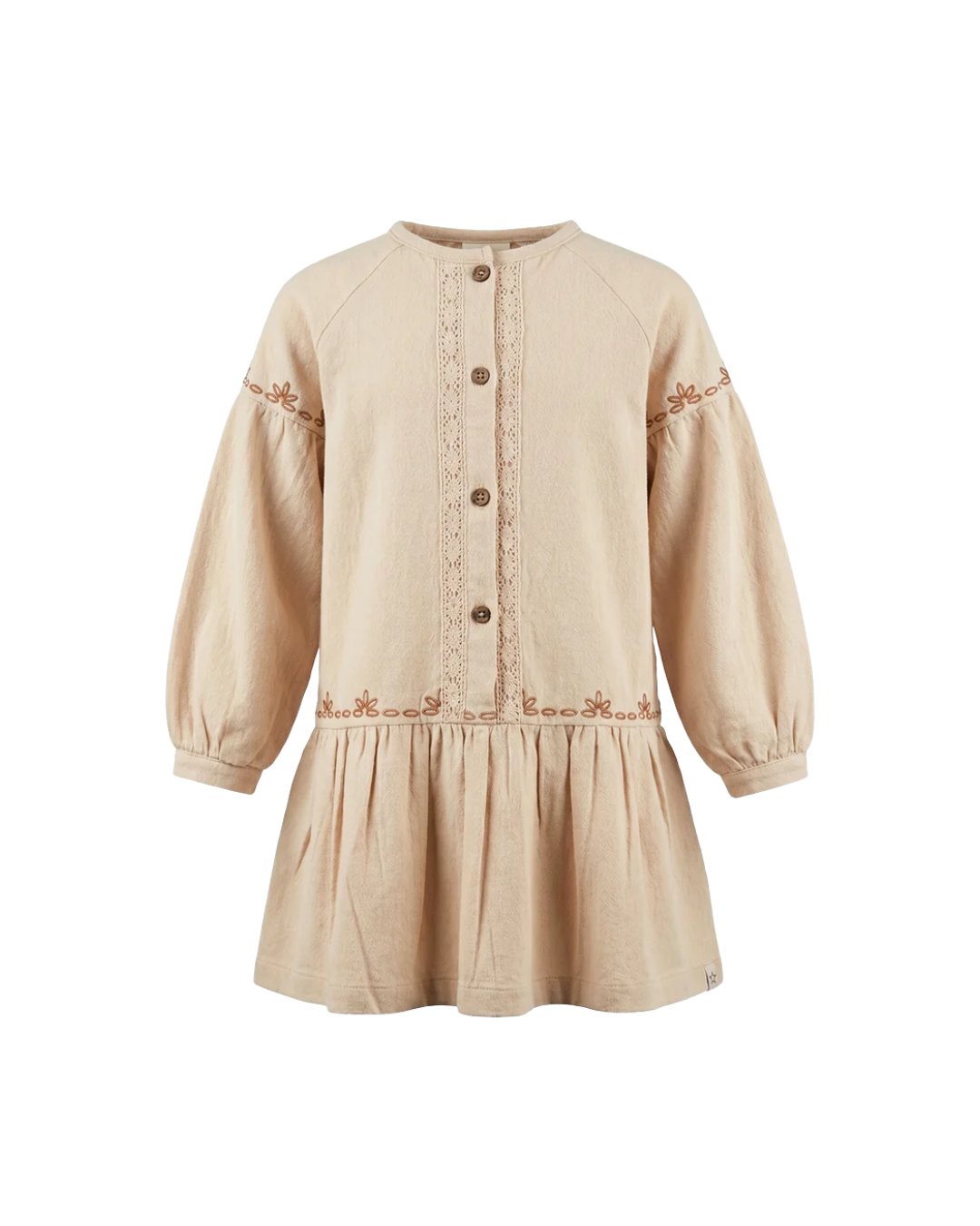Pre-order | Meisjes jurk | Geweven katoen | White swan